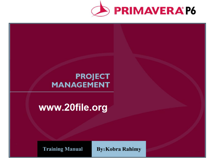 آموزش نرم افزار کنترل پروژه Primavera